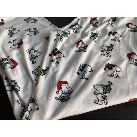 Peanuts Christmas SNOOPY Winter FLEECE Lounge Pajama PJ Pants Women’s Sz M NEW - Picture 10 of 10